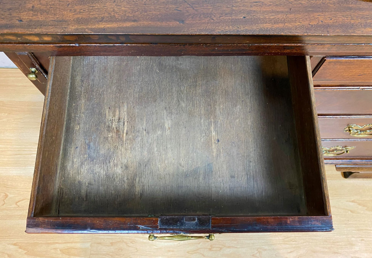 Mahogany Bachelor's Chest with Hinged Fold Over Flap Top - Image 16